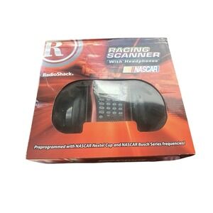 Radio Shack 20-516 NASCAR 200 Channel Racing Scanner & Headset‎ Complete